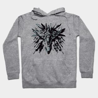 Galactic Battler: Geometric Warship Hoodie